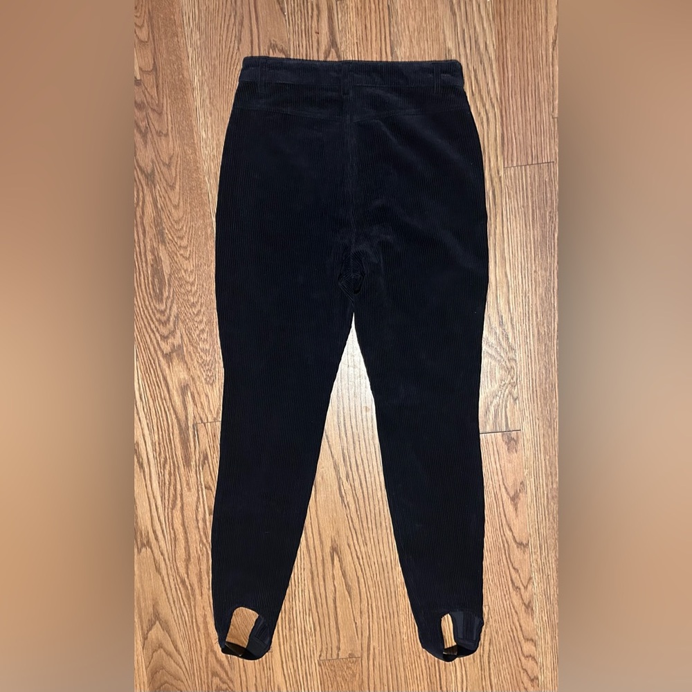& Other Stories Los Angeles Atelier Black Corduroy Stirrup Pants - Rare Find - Picture 13 of 13